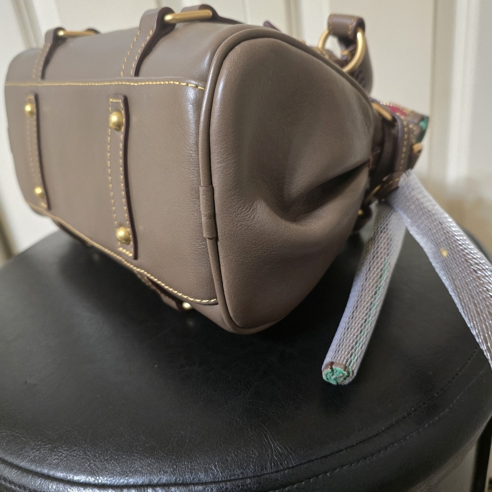 New Dooney Florentine Mini Satchel - Color: Elephant - Picture 8 of 15